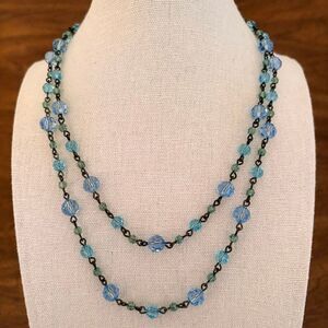 Faceted Austrian Crystal Beaded Necklace | 36” Length